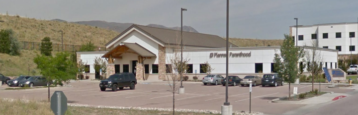 The Planned Parenthood building in Colorado Springs.