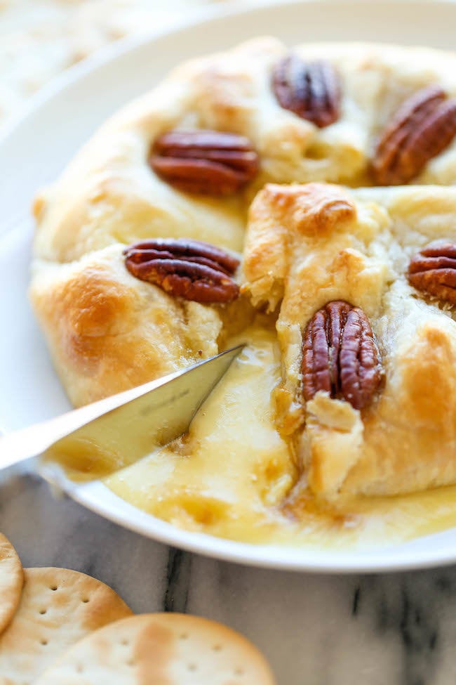 Cranberry Pecan Baked Brie - Damn Delicious