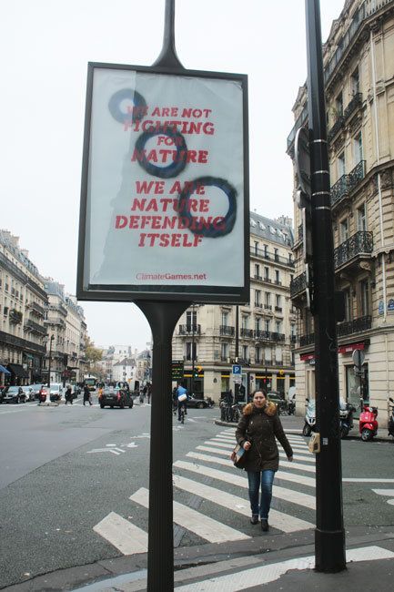 World Leaders Bombarded By Art Protest At Paris Climate Talks | HuffPost