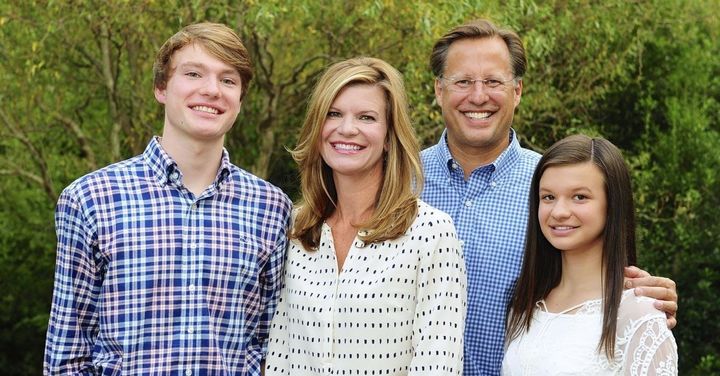 Rep. Dave Brat (R-Va.) and his wife, Laura, with their children.