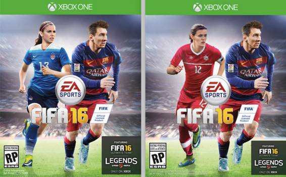 This year marked the first time in the history of the FIFA video game series that women were featured on the cover.