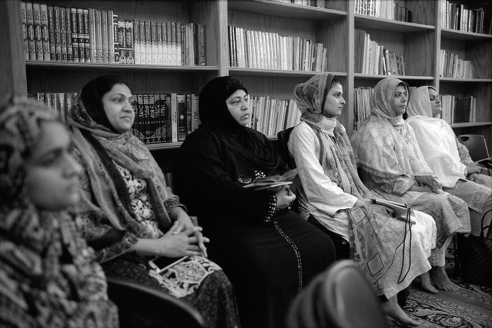 Women in Class Learning About Travel for the Haj, Islamic Center of Greater Oklahoma City, Oklahoma City, OK 2015