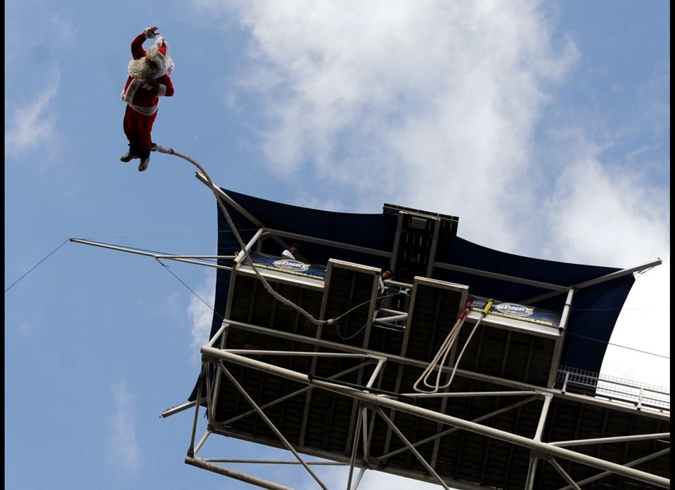 Santa Bungee Jumps