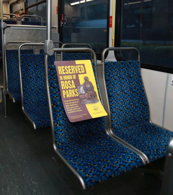 Rosa Parks Honored With A Reserved Front Seat On Texas