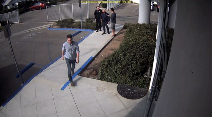 Eric Kohler captured on video at work the day of his disappearance.