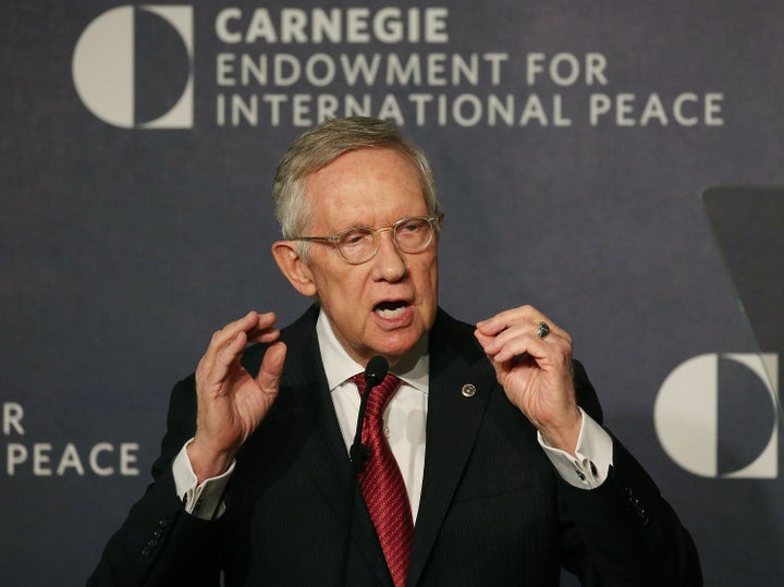 Senate Minority Leader Harry Reid (D-Nev.) called on his colleagues to stand up for gun control legislation.