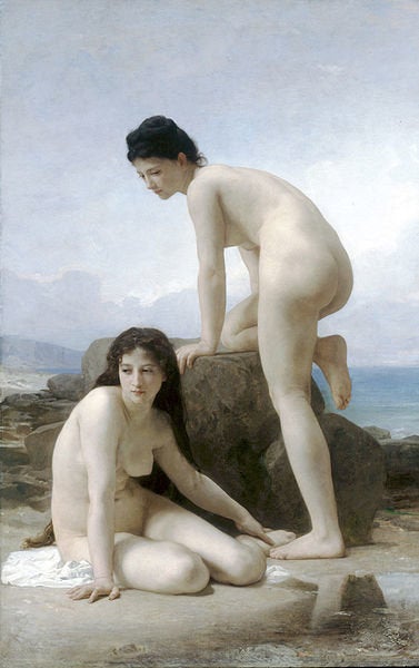 William-Adolphe Bouguereau, Les Deux Baigneuses, 1884