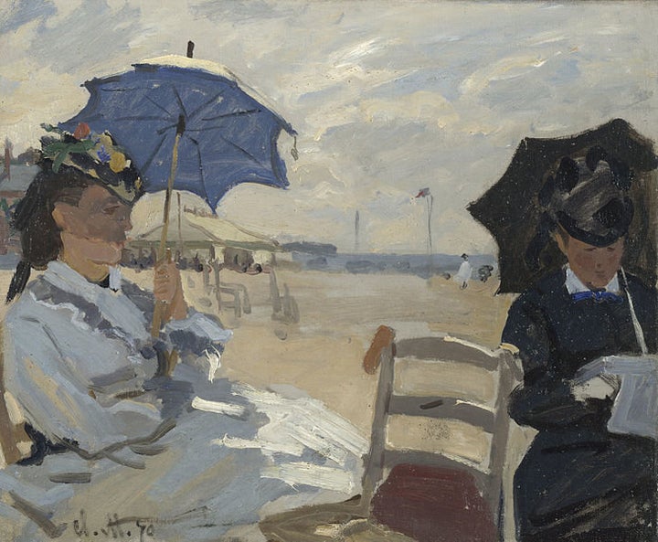 Claude Monet, Am Strand von Trouville, 1870