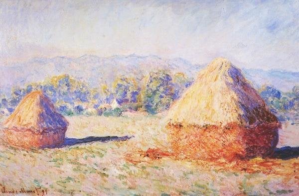 Claude Monet, Grainstacks in the Sunlight, Morning Effect, 1890