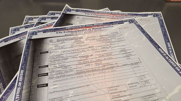 Death certificates for children whose deaths were linked to abuse and neglect.