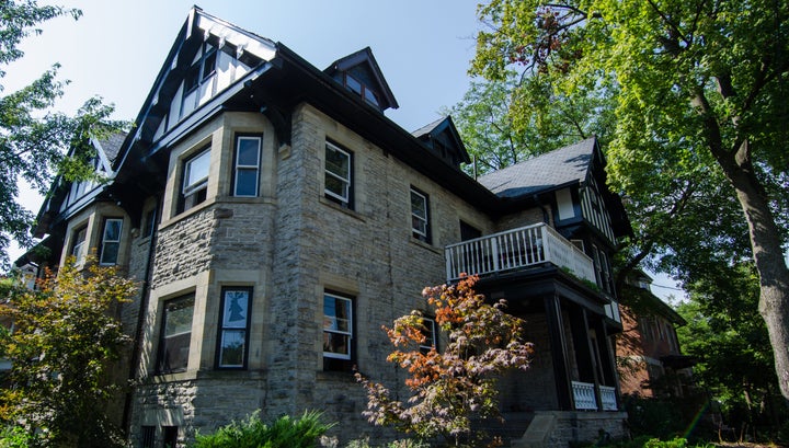 A Beta Theta Pi house is pictured. Interim NIC President and CEO Jud Horras is a Beta Theta Pi member.