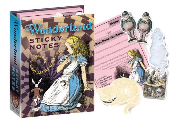 Get the <a href="http://www.philosophersguild.com/Writers-Cards-Set.html">Wonderland Sticky Notes</a>.