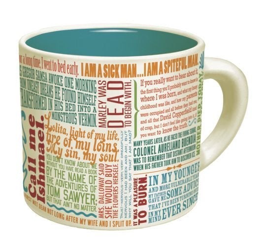 Get the <a href="http://www.philosophersguild.com/Great-Lines-of-Literature.html">Famous First Lines In Literature mug</a>.