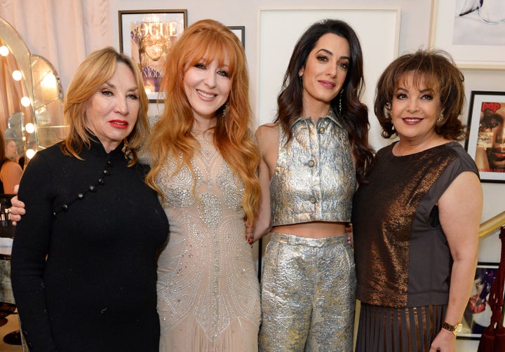 Patsy Tilbury, Charlotte Tilbury, Amal Clooney and mother Baria Alamuddin