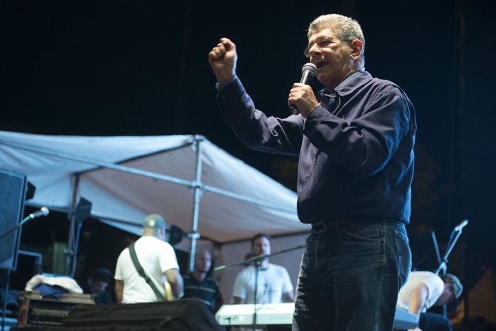 Henry Ramos Allup, leader of the opposition party Democratic Action, speaks during a campaign rally for opposition candidates in Caracas, Venezuela, on Thursday, Dec. 3, 2015.