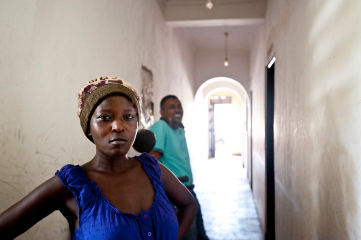 24-year-old Momo is a client of The Omari Project, a community-based organization in the Kenyan coastal town of Malindi that supports heroin addicts. She is pictured with The Omari Project program coordinator Showsee Mohamed.