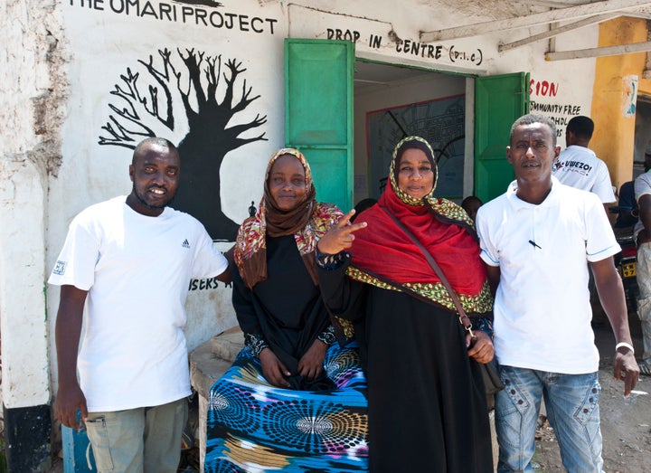 Bakari Hatib, Monica Wanjaa, Umi Khaled and Hassan Said Hassan all quit heroin and now work at The Omari Project helping other addicts.