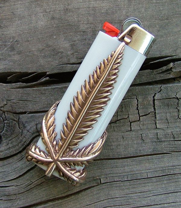 Solid Bronze Leaf Lighter Case 32 95 At A Href Https