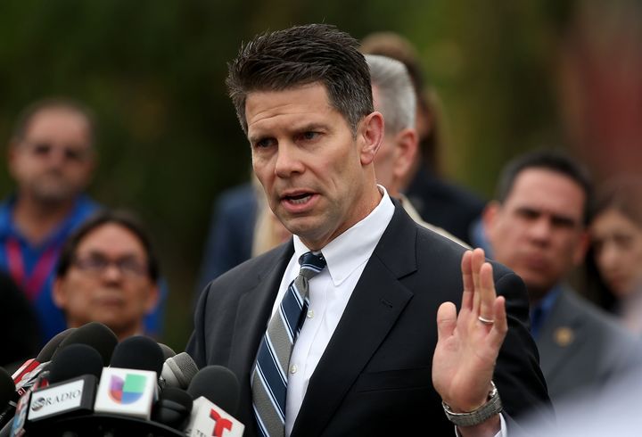 Federal Bureau of Investigation assistant director David Bowdich speaks during a news conference on December 4, 2015 in San Bernardino, California.