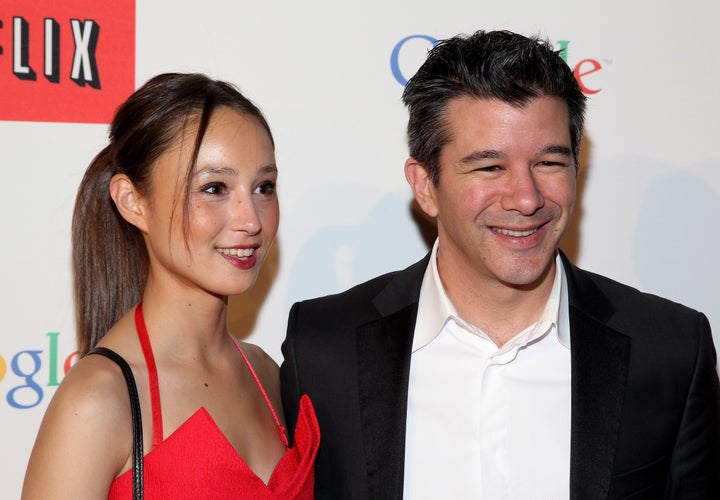 Gabi Holzwarth and Travis Kalanick in Washington, D.C., in 2015.