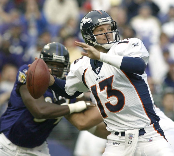 ESPN analyst Danny Kanell when he was a quarterback for the NFL's Denver Broncos in 2003.