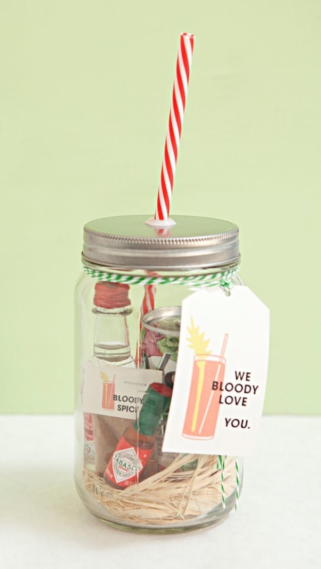 Mason Jar Bloody Mary Gift