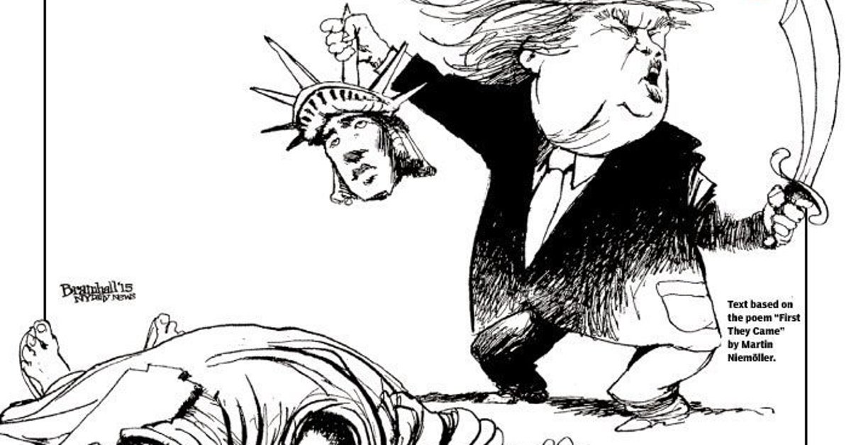 自由の女神を殺すドナルド トランプ氏 ニューヨーク紙の痛烈なメッセージとは ハフポスト 自由の女神を殺すドナルド トランプ氏 ニューヨーク紙の痛烈なメッセージとは ハフポスト