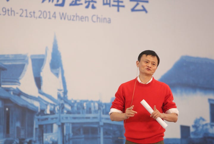 Executive Chairman of Alibaba Group Jack Ma attends the 2014 World Internet Conference. 