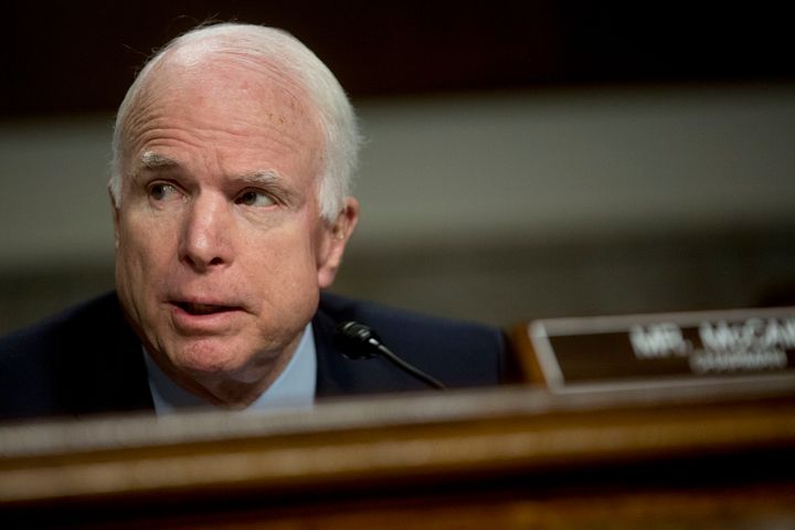 John McCain served for six terms in the U.S. Senate.