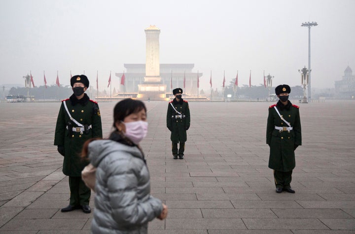 The smog-filled streets of Beijing are reminiscent of Manhattan's skyline 50 years ago.