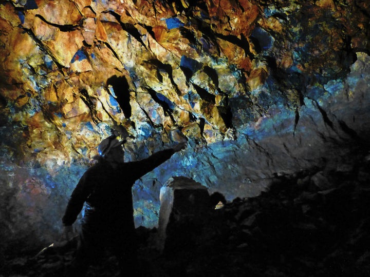 You can rappel nearly 400-feet down into Thrihnukagigur volcano to see a colorful magma chamber created 4,000 years ago.