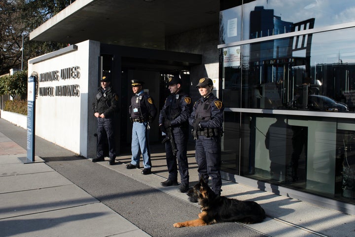 The Swiss city of Geneva raised its alert level and said it was looking for suspects who had possible links to terrorism. The
