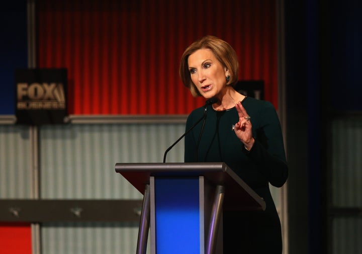Carly Fiorina criticized Donald Trump's proposal to ban Muslims from the U.S., but she is appearing at a confe