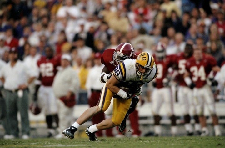 Former LSU wide receiver Abram Booty in a 1998 game against Alabama.