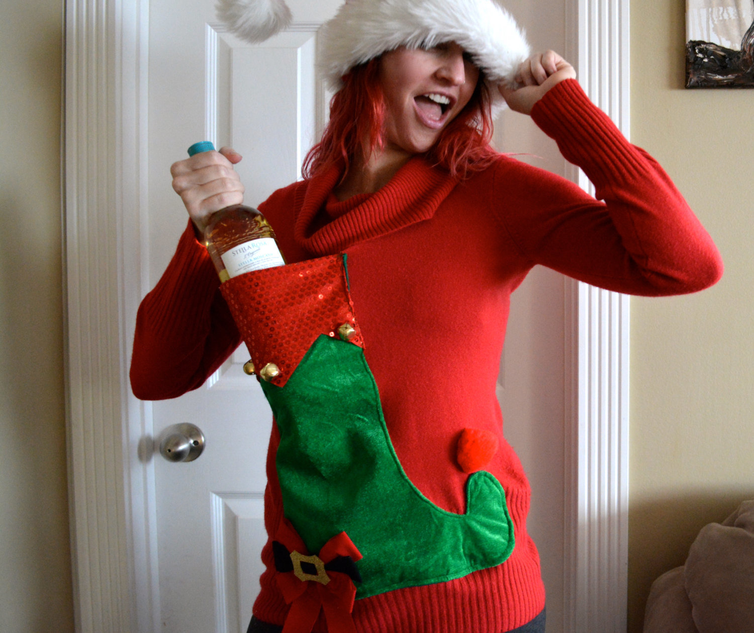 Naughty Womens Ugly Christmas Sweater