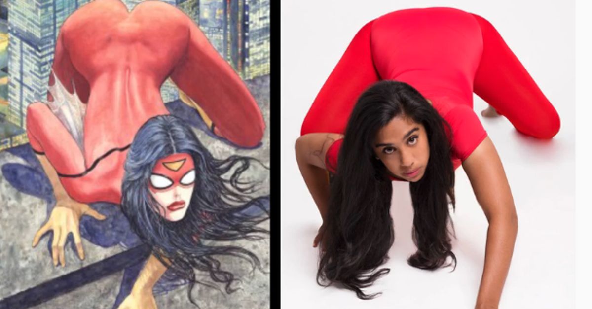 the impossible poses of women in superhero comic books : r/weirddalle