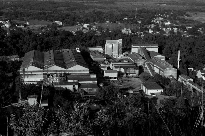 A Uranium Corporation of India Ltd. factory sits on a mountain in Jadugoda, India.