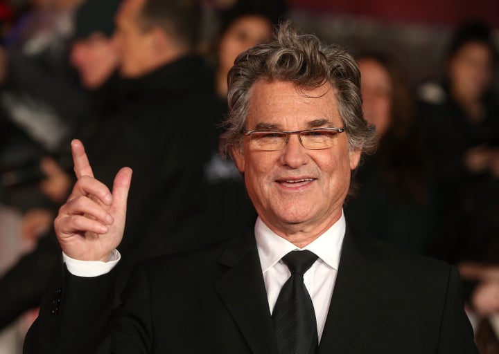 Kurt Russell, pictured at a London premiere of "The Hateful Eight," got into a tense conversation about gun control with a ve