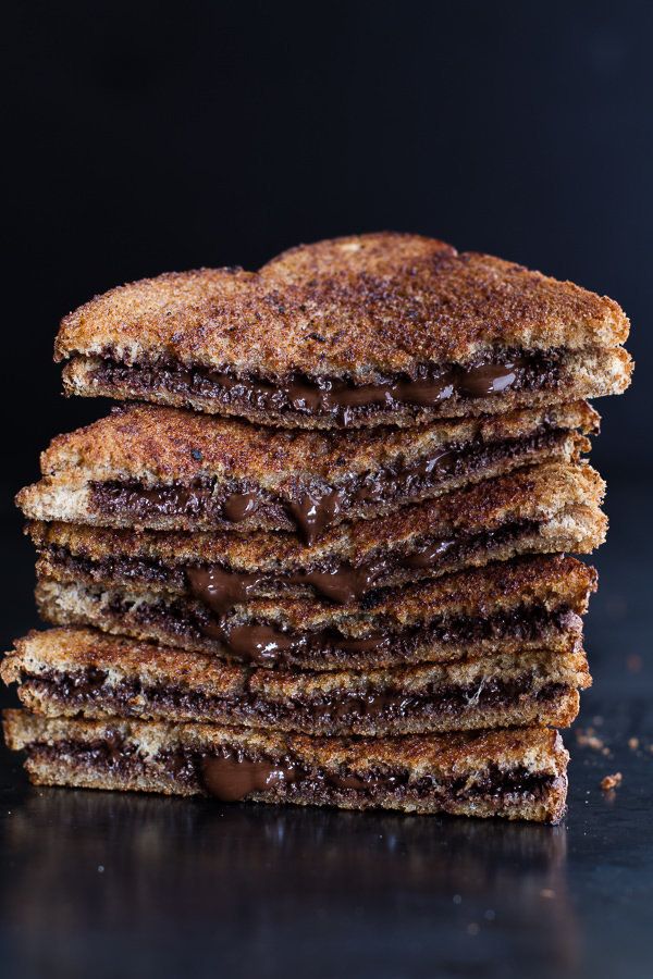 Grilled Cinnamon Toast With Chocolate