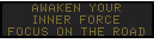 A humorous sign from the Iowa DOT uses "Star Wars" to encourage drivers to focus on the road.