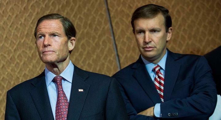 Sens. Richard Blumenthal and Chris Murphy were trying to push legislation giving the FBI more time to complete background checks on gun sales.