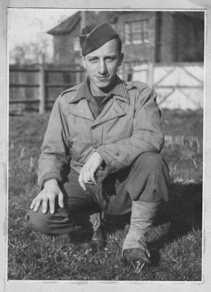 Army days, Tidworth, England, 1944.