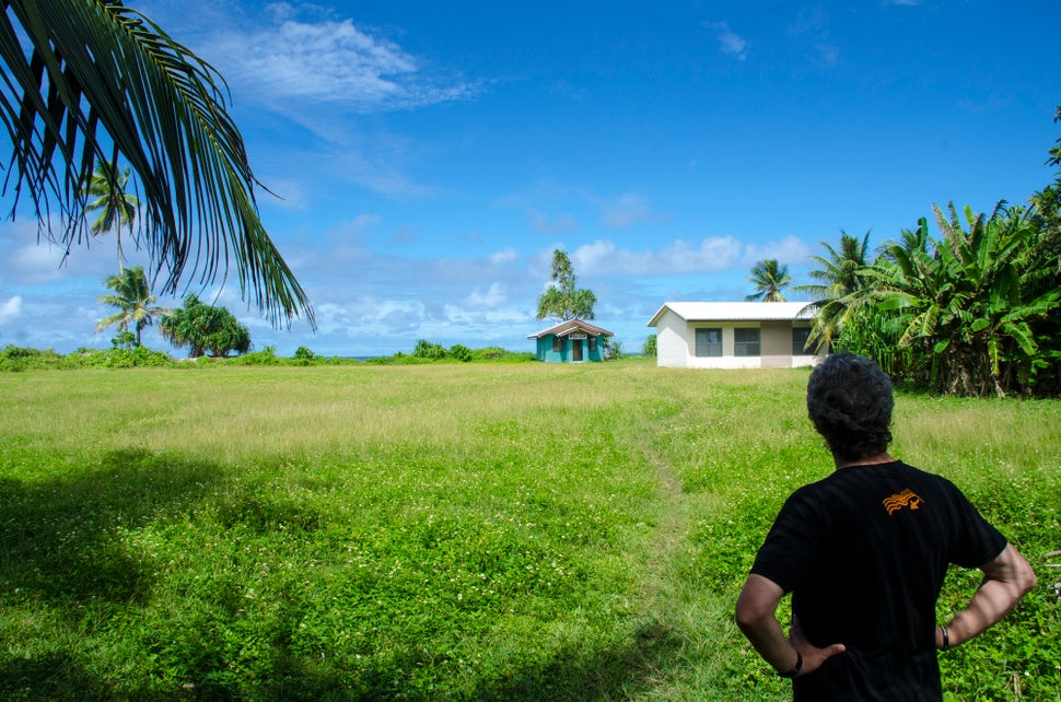 Jack Niedenthal looks out at Ejit Island.