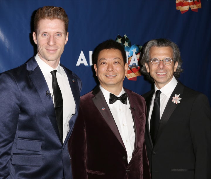 The "Allegiance" team: Lorenzo Thione, Jay Kuo and Marc Acito. 