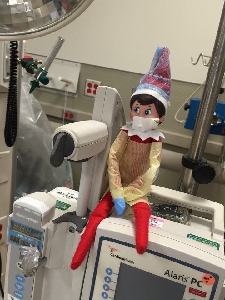 Emergency Elf This Elf On The Shelf Brightens Kids' Days In The Hospital | HuffPost Life
