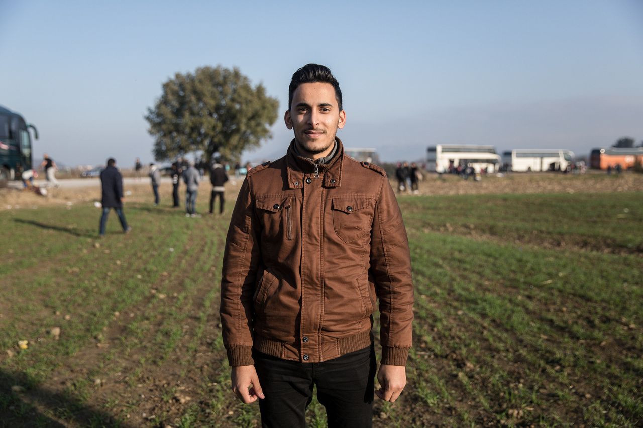 Mohammed Suleiman, 25, is from Syria, which makes him eligible to cross the border.