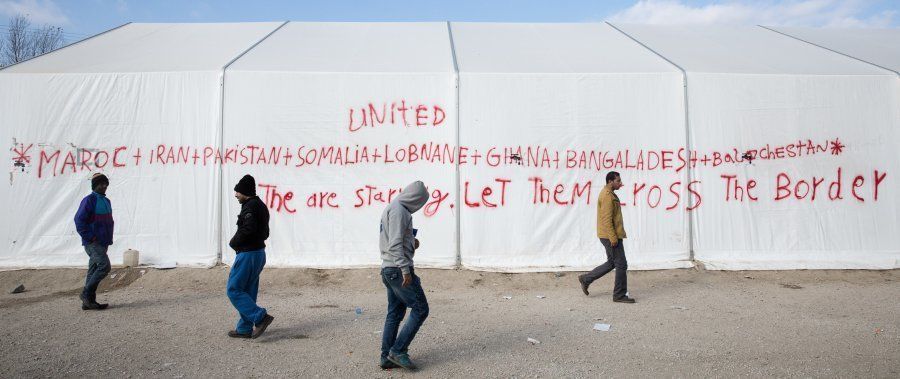 The Greek government's presence in Idomeni is minimal.