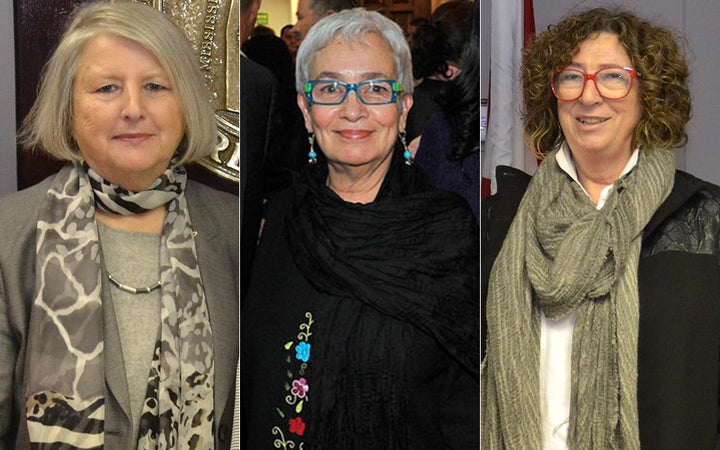 Human rights experts Eleonora Zielinska (left), Alda Facio (center) and Frances Raday (right) visited the United States in December to assess gender equality.