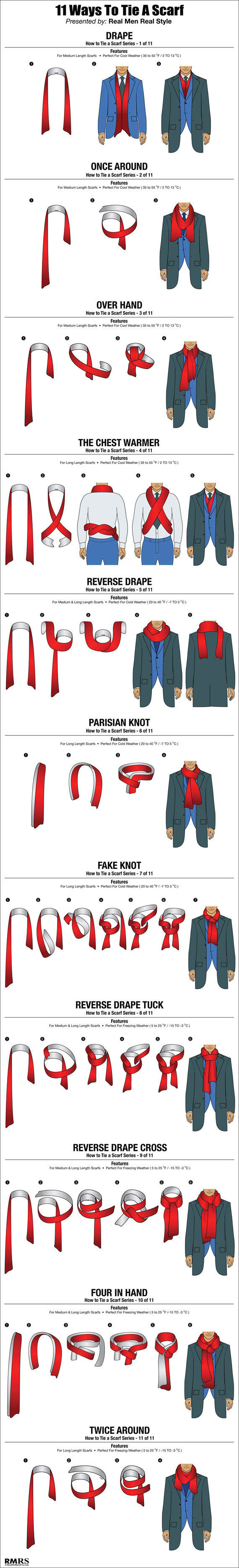 Here Are 11 Ways A Guy Can Tie His Scarf HuffPost   567189a31f00002c00e9be68 