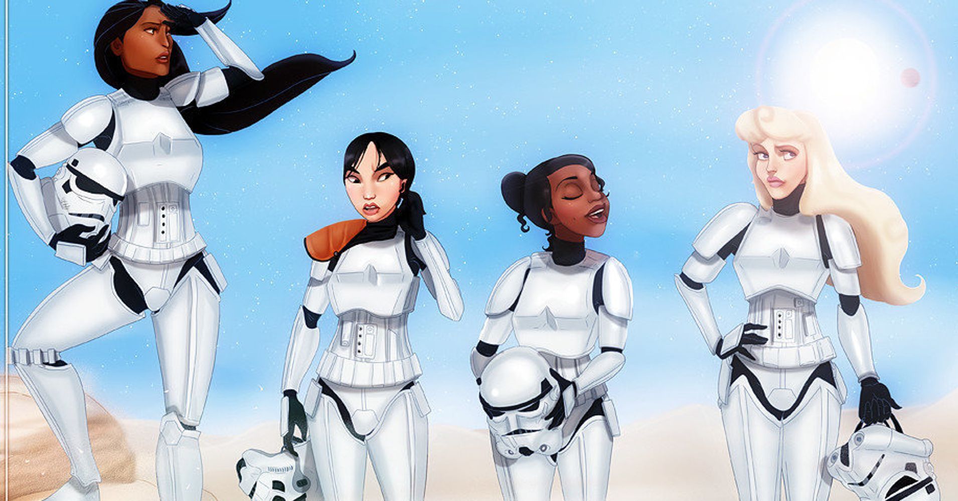 Heres What Disney Princesses Look Like As Star Wars Characters Huffpost 3549